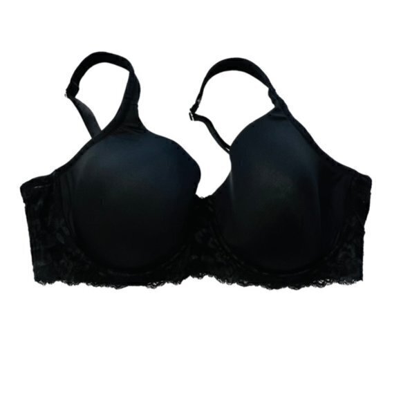 M. VIE INTIMATES Padded Bra Size 38D Black Lace Floral Lightly Padded  Brand new - Picture 5 of 8
